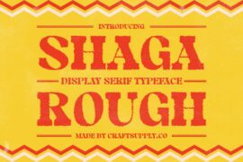 Shaga Rough Demo Font