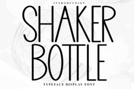 Shaker Bottle Font