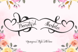 Shakila Monogram Font Family