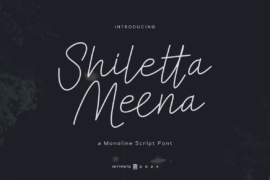 Shiletta Meena PERSONAL Font