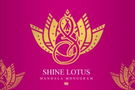 Shine Lotus Mandala Monogram Font