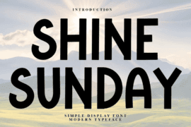 Shine Sunday Font