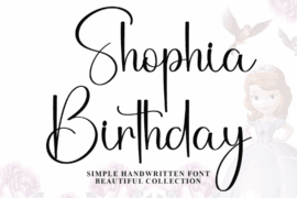 Shophia Birthday Font