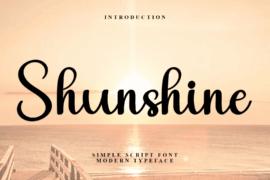 Shunshine Beautiful Font