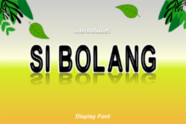 Si Bolang Font