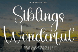 Siblings Wonderful Font