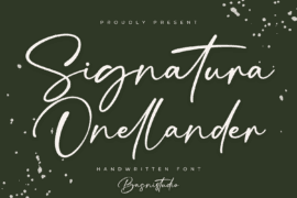 Signatura Onellander Font