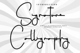 Signature Calligraph Font