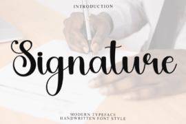 Signature Code Font
