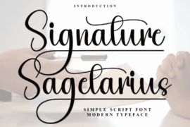 Signature Sagetarius Font