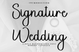 Signature Wedding Font