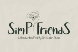Simp Friends Font