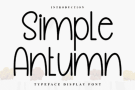 Simple Antumn Font