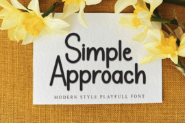 Simple Approach Font