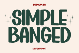 Simple Banged Font