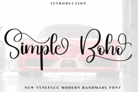Simple Boho Font
