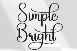 Simple Bright Font