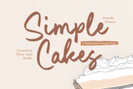 Simple Cakes Font