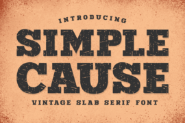 Simple Cause Font