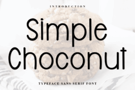 Simple Choconut Font