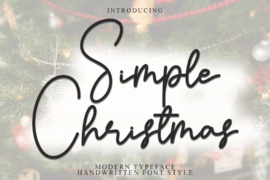 Simple Christmas Font