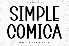 Simple COmica Font