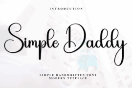 Simple Daddy Font