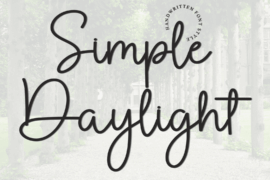Simple Daylight Font