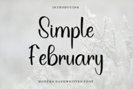 Simple February Font