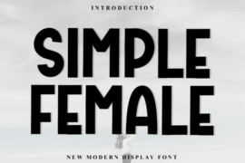 Simple Female Font