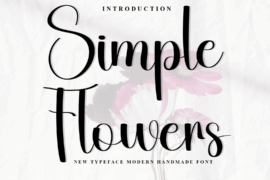 Simple Flowers Font