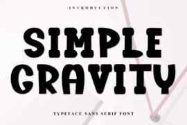 Simple Gravity Font
