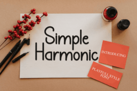 Simple Harmonic Font