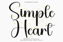 Simple Heart Font