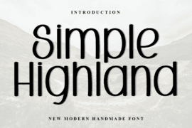 Simple Highland Font