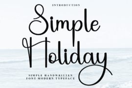 Simple Holiday Font