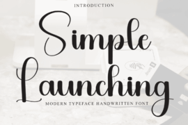 Simple Launching Font