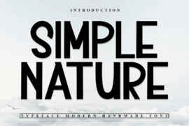 Simple Nature Font