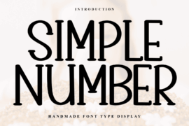 Simple Number Font