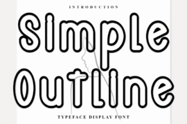 Simple Outline Font