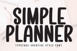 Simple Planner Font