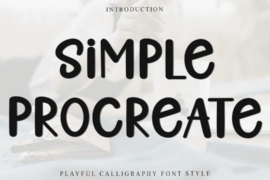 Simple Procreate Font