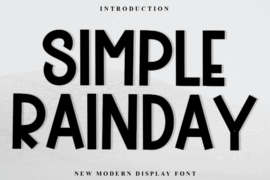 Simple Rainday Font