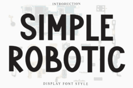 Simple Robotic Font