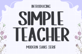 Simple Teacher Font