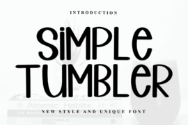 Simple Tumbler Font
