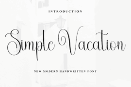 Simple Vacation Font