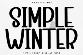 Simple Winter Font