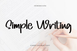 Simple Writing Font