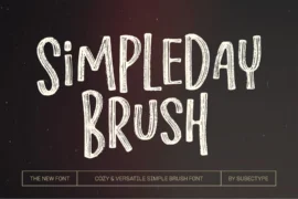 Simpleday Brush Font